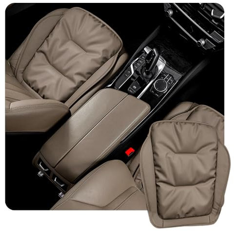 KUNIO Auto Sitzkissen Sitzauflagen passt für Mercedes Autositzkissen Vordersitze Memory Schaum Pad Kissen Sitzkissen Autozubehör für Autositz Nappaleder Kastanienbraun