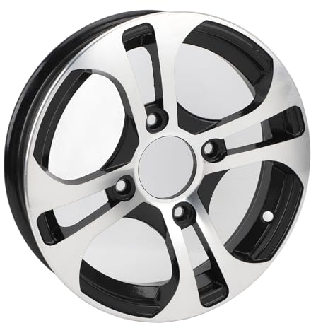 12-Zoll-ATV-Felge, ATV-Reifen und Felgen aus Aluminiumlegierung, Robust, Exquisites Aussehen, Perfekter Ersatz, Verbesserte Leistung, für die Meisten Quads, ATVs, Go-Karts und