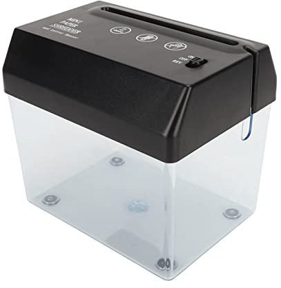 Ejoyous USB Aktenvernichter, Papierschneider Universeller Schredder Papier Schneidegerät mit Papierschredder für Büro Schule und Zuhause