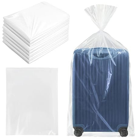 aleawol 10 Pcs Extra Large Clear Plastic Storage Bags 100x150 cm Giant Jumbo Huge, Moving Bags Flat Large Plastic for Luggage Suitcase Furniture Comforter Chair Kids Bike Plush Toys