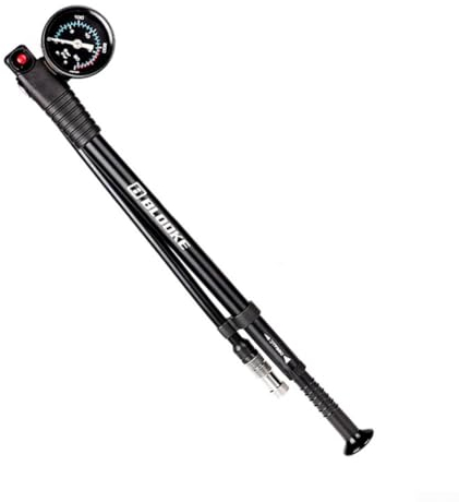 Bike Shock Pump High Pressure 300 PSI for Rear Shock & Suspension Fork, Bicycle Tire Pump for Mountain, Road Bikes and Motorcycle(black)