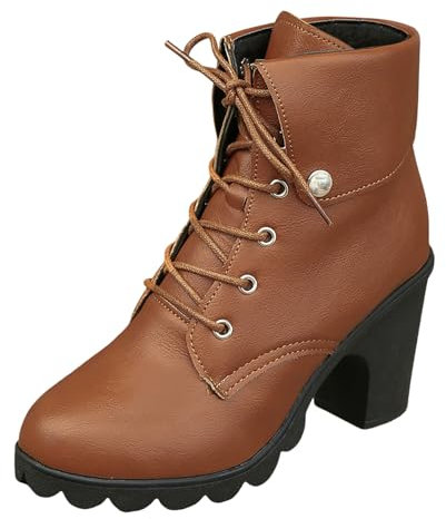 WKAYsIV Stivali-Combattimento-Stampati-Caviglia-Simpatico Stivali da Donna con Tacco 7 cm Stivali di Gomma Uomo 42 23.99