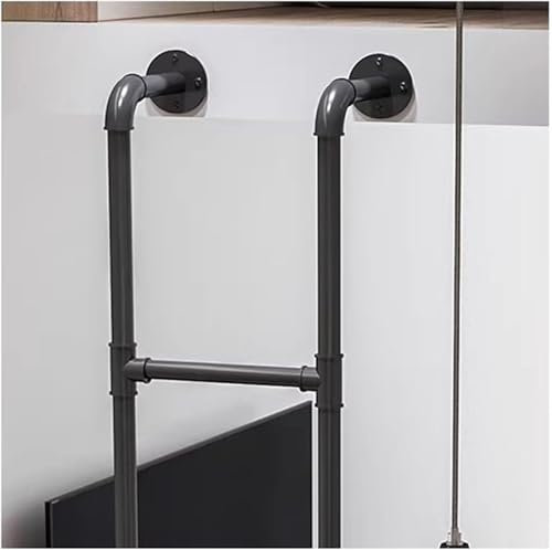 NXSLONE Bunk Bed Ladder,Bed Replacement Ladder Wrought Iron Twin/Queen/Single Size Loft Bed Stairs with Fittings for Motorhome Attic Stairs(120cm(47.2in))