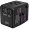 REFLEX POWER Universal Travel Adapter & GaN Charger, 65W PD Worldwide USB C - C charger, 2 USB-A & 3 USB-C Ports, International Travel Adapter for UK/EU/USA/AUS, compatible with iPhone 16/15/14 & iPad