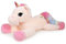 Sausudols Riesen Einhorn Plüschtier für Mädchen - 80 cm Großes Kuscheltier Hochwertiges Stofftier, Geschenk für Geburtstag, Weihnachten & Valentinstag Creme Rosa