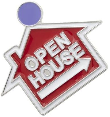 VALICLUD 1pezzi House Selling Brooch Fashion Realtor Badge Decorative Real Pin for Parties Weddings and Work Unique Idea for Home