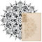 NAKLEO Mandala Große Malschablonen, Durchmesser 61 cm, Blume Mandala Schablone, Wiederverwendbare Kunststoff Wandschablone DIY, geometrische Mandala-Muster für Malerei Wand Boden Holz Stoff Möbel
