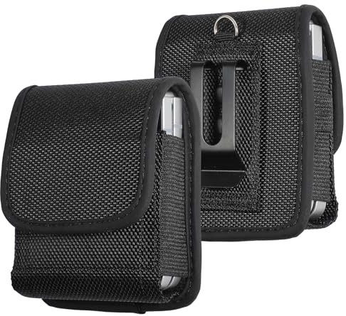 Funda para teléfono Samsung Galaxy Z Flip6/5/4/3, funda de tela Oxford específica para teléfono móvil para Motorola RAZR+ 2024 2023, funda con clip para cinturón para teléfono celular, funda de