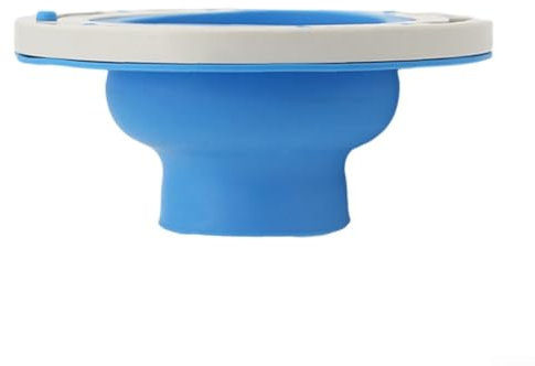 Flangia per WC, kit di riparazione per flangia WC per casa 3-4 pollici tubi di scarico flange in silicone (blu)
