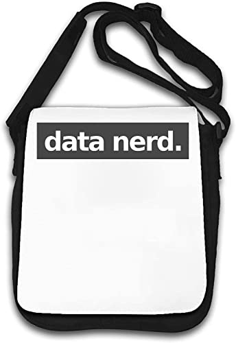 Data Nerd Statistics Math Logo Umhängetasche weiß