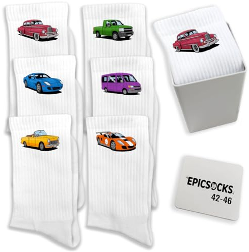 epicsocks Benzin im Blut Auto Socken im in verschiedenen Größen