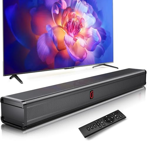 JYX 40W Soundbar Karaoke Machine for TV with Built-in Subwoofer | Dolby Atmos | Bluetooth 5.4 | OPT/AUX/HDMI ARC | USB | Wall Mountable | Remote Control Included | for PC/Gaming/Projectors