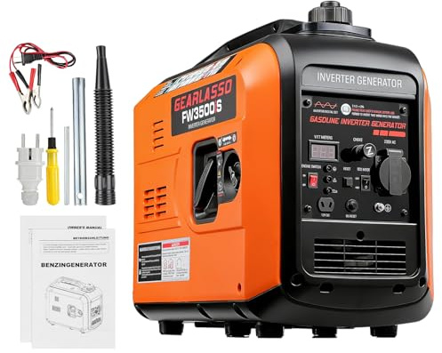 Inverter Stromerzeuger 2800W, Tragbarer Benzin Generator, 4-Takt Superleise, Reine Sinuswelle, 12V DC & 230V AC, Leicht Notstromaggregat Benzin, Ideal für Camping, Wohnmobil, Baustelle, Notstrom