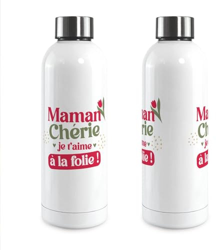 Gourde isotherme large maman cherie je t aime