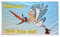 Flaggenfritze Fahne/Flagge Hurra Ich Bin da - Zur Geburt + gratis Sticker