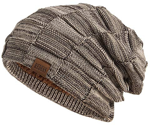 REDESS Beanie Mütze für Herren und Damen Winter Warme Mützen Stricken Slouchy Thick Skull Cap