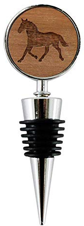 Jorvik Wood Horse Design Wine Bottle Stopper