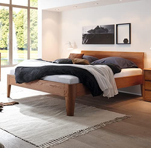 Hasena Komfortbett Lisiano 25 Komforthöhe Eiche Cognac 200x200