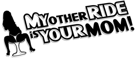 Decus My Other Ride is Your MOM L 2216 (schwarz) // Sticker OEM JDM Style Aufkleber