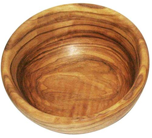KeboLiv Kleine Schale/Knabberschale Olivenholz mit einem Durchmesser von ca. 13 cm, jedes Stück ist handgefertigt und damit EIN echtes Unikat!