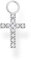 THOMAS SABO Damen Ohrring Anhänger Kreuz silber, 925 Sterlingsilber
