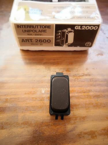 Interrupteur marron premier modèle Legrand Molveno GL2000 art. 2600