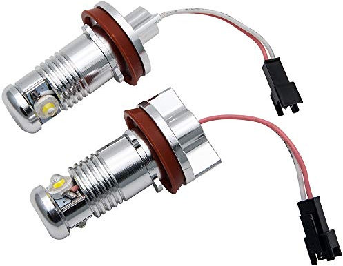 Baceyong 6W 6000K 2 luces de señal LED Angel Eyes para coche, luz de color blanco xenón HID, para E92 E93