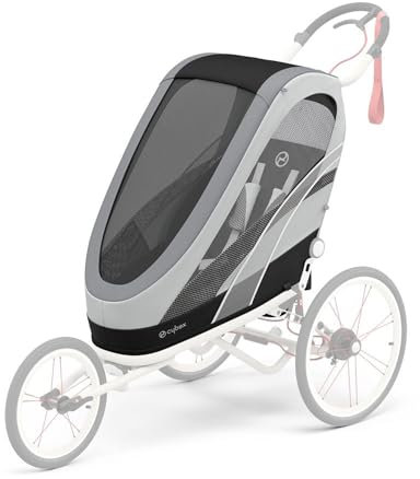 Cybex Sitzpaket für Multisport-Anhänger ZENO, Von ca. 6 Monaten - ca. 4 Jahre, Max. 111 cm und 22 kg, Sitzeinheit für Multisportwagen, Medal Grey
