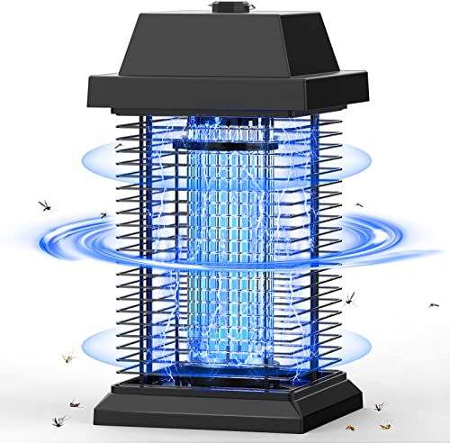 TMACTIME Lampe Anti Moustique 20W 4500V UV Tueur d'Insectes Électrique Lampe Anti Insectes Mouche Répulsif Efficace Portée 100m² pour Intérieur et Exterieur