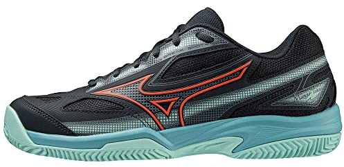 Mizuno Unisex Break Shot 4 CC Tennisschuh, Collegiate Blue/Soleil/Tanager Turquoise, 45 EU