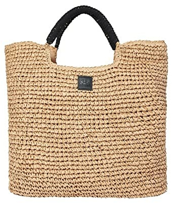 Sundek Donna Borsa Mare In Paglia Intrecciata Aw825Abpa100 Col.Sabbia TU/Sabbia