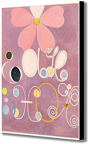 Hilma AF Klint Kunstdruck auf Leinwand, gerahmt, A0, 117 x 81 cm, verschiedene Größen