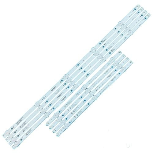 TV LED Backlight 8pcs/set LED backlight bar For sharp LC-50LB601U NS-50DF710NA19 LB50091 V1_00 V0 LB-PM3030-GJBBY504X8ABL2-L/R-T easy to install