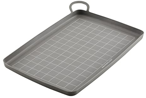 Rachael Ray Tools and Gadgets Silicone Nonstick Roasting and Baking Mat, 10 Inch x 14.75 Inch, Gray