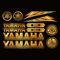 FEMEIN Reflektierender Vinyl-Aufkleber Xmax 300 400 Nmax 125 155 160 Tmax 500 530 560 Motorrad-Logo-Aufkleber Für Yamaha (Color : Bright Gold 1)