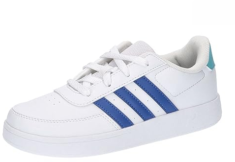 adidas Breaknet Lifestyle Court Lace Shoes Tennisschuhe, Cloud White/Team royal Blue/Light Aqua, 38 2/3 EU