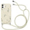 Yoedge Handykette Handyhülle für iPhone 11 6,1 Hülle mit Band zum Umhängen Einstellbar Kordel Aesthetic Case mit Blumen Muster, Weich TPU Silikon Stoßfest Schutzhülle Cover, Weiß