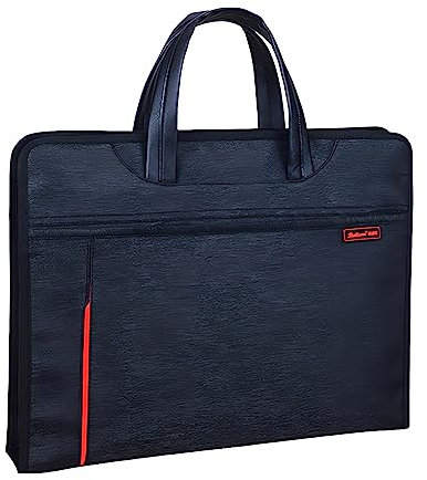 Sac de Fichier Porte-Documents Sacoche pour Dossier Sac à Documents Tissu Oxford Portable Sac Rangement Dossiers Classeur Bureau Ecole Voyage Sac de Professeur Affaires Réunion Serviette