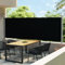 Annlera Ausziehbare Seitenmarkise 600x160 cm Schwarz Balkon Seitenmarkise Sichtschutz Ausziehbar Seiten Markise Aussen Sichtschutz Seitenmarkise für Balkon/Terrasse Beschattung & Privatsphäre Schutz