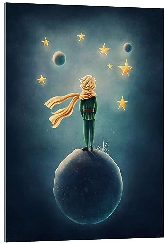 Der Kleine Prinz Acrylglasbild von Elena Schweitzer 20 x 30 cm Figurative Kunst Wanddeko