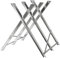 MAYMA Chevalet de Sciage,Support de Scierie Pliable pour le Sciage des Grumes,avec 4 Supports de Bois Dentelés Pliable,Métal Galvanisé,150 KG,pour Couper Le Bois (3 Supports)