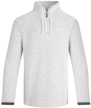 Weird Fish Cruiser 1/4 Zip Macaroni Sweatshirt Ecru Size 5XL. (Jumper/Sweater/Fleece)