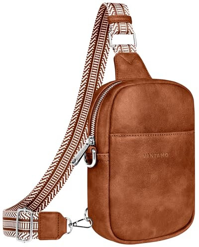 Vantamo Crossbody Bag Damen mit RFID-Schutz & Extra Sicher Anti-Diebstahl-Clip, Stilvolle Handtasche für den Alltag oder die Reise, Hochwertigem Material Anti Diebstahl Umhängetasche