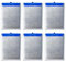 Qiebenav Langlebiger Wasserfilter, 6-teilige Filterkartusche für effektive Zeolith-Filtration im Reptofilter-Großfilter-Aquarium-Wasserreiniger 6pcs