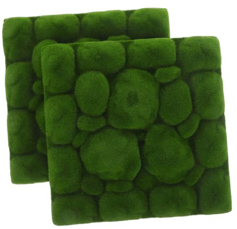 Zerodeko 2stücke Künstliche Moos Matte Für Dekoration Kunstmoosmatte Lebensechtes Moos-Ornament Für Waldthemen Puppenhäuser Und Feengärten