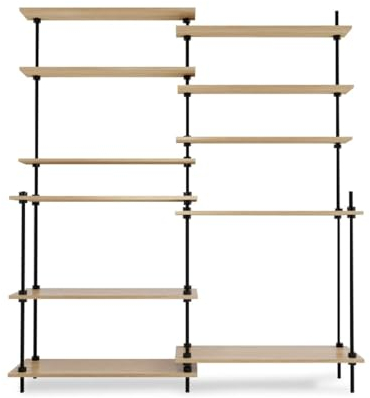 Master Regale DEKO Set: 2 Wandregale 185x85x17,5cm & 185x85x35cm