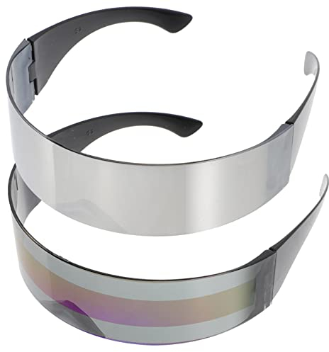 GALPADA 2St -Brille Festival-Accessoires Schnapsgläser Kunststoff leuchtbrillen faschingsbrille Partybrillen fotografieren Festivalbedarf japanisch Requisiten Urlaubsartikel