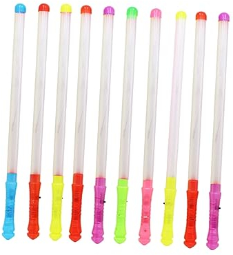 Abaodam 12stücke Leuchtstäbe Bunte Led Glow Sticks Für Partys Konzerte Und Festivals Farbwechsel Mit Knopf Tragbar Und Leicht Für Erwachsene