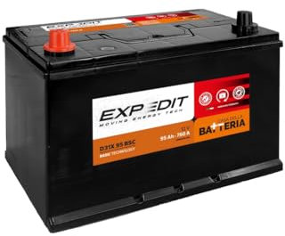 La Casa della Batteria Batteria Auto Expedit Moving Energy Tech Batteria 12v Batteria Auto 95Ah 760A D31X 95 SX 30.5×17.3×22.1 cm Senza Manutenzione Pronta all'Uso Made in Italy