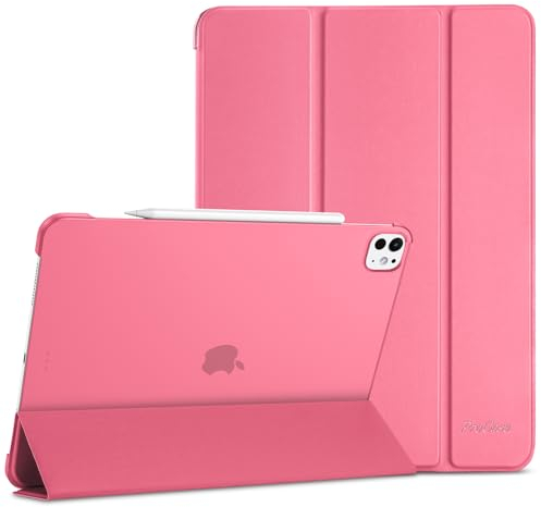 ProCase Hülle für 13 iPad Pro (M4) 2024, Schutzhülle Leicht Dünn Hart Smart Case Cover Kompatibel mit 13 Zoll iPad Pro 2024 -Melone Rosa